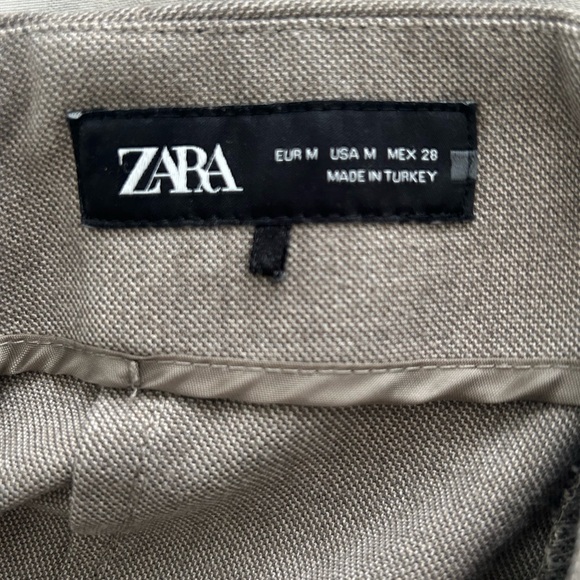 Zara High Waisted Trousers Taupe - Picture 5 of 6